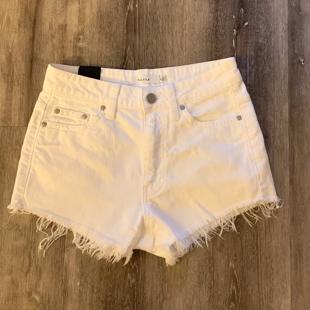 Talula white denim shorts